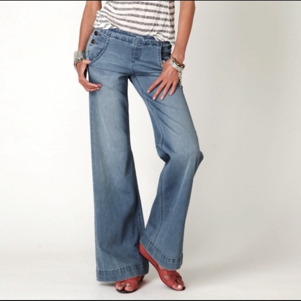 Free People Sailor Flare Jeans
